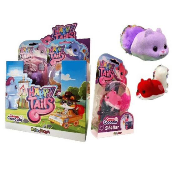 Happy Tails Cerca Coccole 8 Pezzi Personaggi Casuali 
