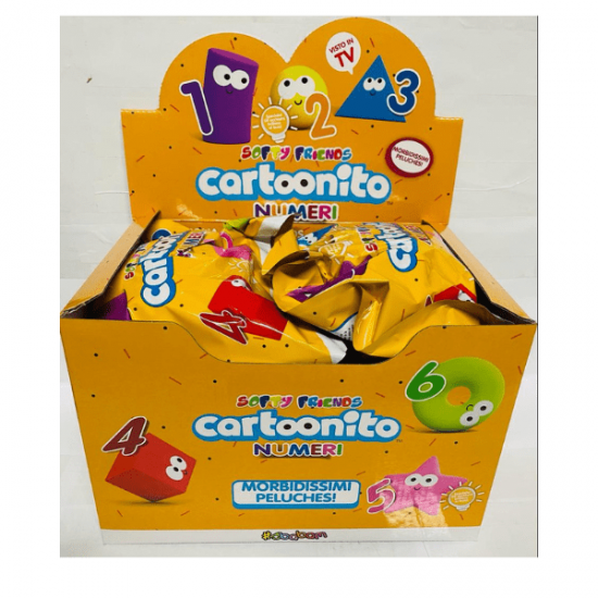 Cartonito Numeri  Soft Friends Numeri Peluche 6 Personaggi Opera Completa 