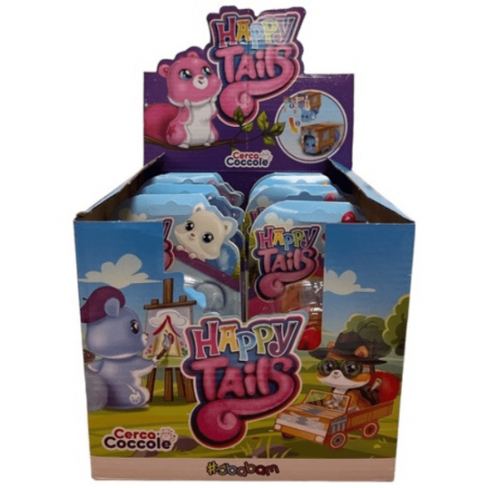 Happy Tails Cerca Coccole 8 Pezzi Personaggi Casuali 