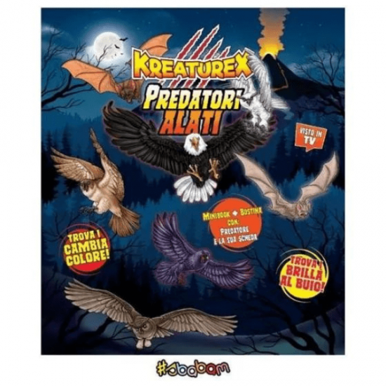 Predatori Alati Kreaturex  12 Bustine Senza Nessun Doppione Collezione Completa 
